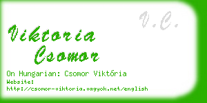 viktoria csomor business card