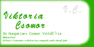 viktoria csomor business card